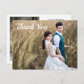 結婚の写真ありがとう両面はがき ポストカード (正面/裏面)