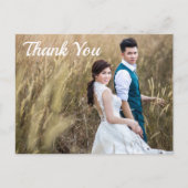 結婚の写真ありがとう両面はがき ポストカード (正面)