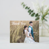 結婚の写真ありがとう両面はがき ポストカード (スタンド正面)