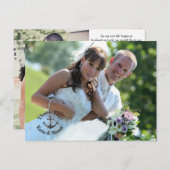 結婚の写真ありがとう両面はがき ポストカード (正面/裏面)