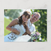 結婚の写真ありがとう両面はがき ポストカード (正面)