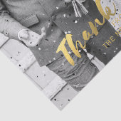 結婚の写真ありがとう金ゴールドスクリプトティッシュペーパー 薄葉紙 (詳細)