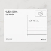 結婚の写真ありがとう ポストカード (裏面)