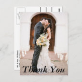 結婚の写真ありがとう ポストカード (正面/裏面)