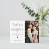 結婚の写真ありがとう ポストカード (スタンド正面)