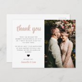 結婚の写真ありがとう ポストカード (正面/裏面)