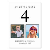 結婚の写真おもしろい テーブルナンバー (裏面)