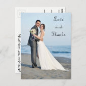 結婚の写真の愛と感謝してい – ポストカード (正面/裏面)