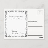 結婚の写真の愛と感謝してい – ポストカード (裏面)