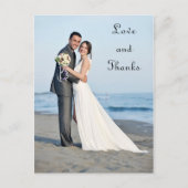 結婚の写真の愛と感謝してい – ポストカード (正面)