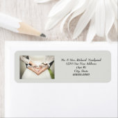 結婚の写真の追加差出人住所ラベル ラベル (インサイチュ)