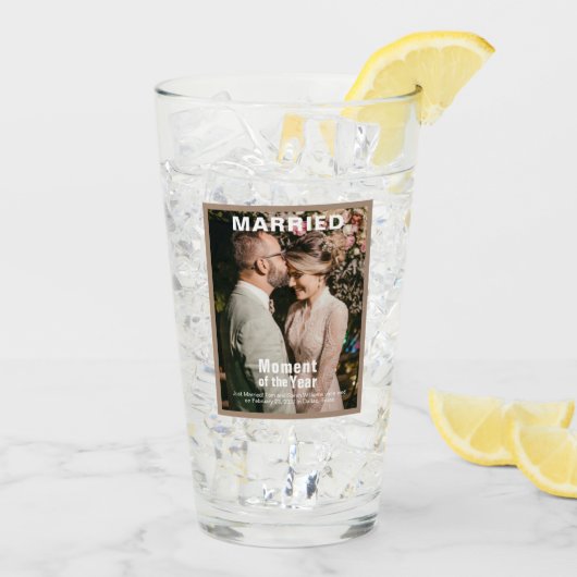 結婚の写真の追加 タンブラーグラス (アイス裏面)