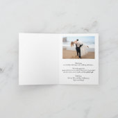 結婚の写真を折り畳んだ ノートカード (内部)