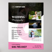 結婚の写真カスタムポスター ポスター (正面)