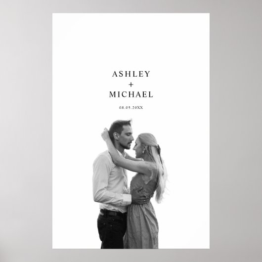 結婚の写真ゲスト署名ポスター ポスター (正面)