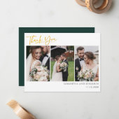 結婚の写真コラージュの手がレタード ノートカード (正面/裏面インサイチュ)