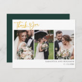 結婚の写真コラージュの手がレタード ノートカード (正面/裏面)