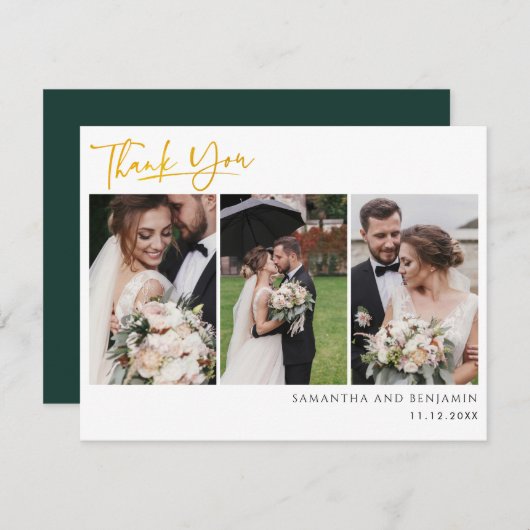 結婚の写真コラージュの手がレタード ノートカード (正面/裏面)