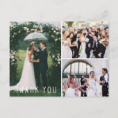結婚の写真コラージュ ポストカード (正面)