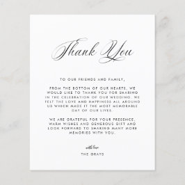 結婚の写真サンキューカード