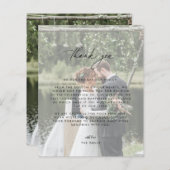 結婚の写真サンキューカード (正面/裏面)