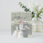 結婚の写真サンキューカード (スタンド正面)