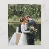 結婚の写真サンキューカード (裏面)