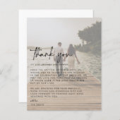 結婚の写真サンキューカード (正面/裏面)