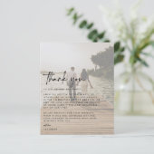 結婚の写真サンキューカード (スタンド正面)