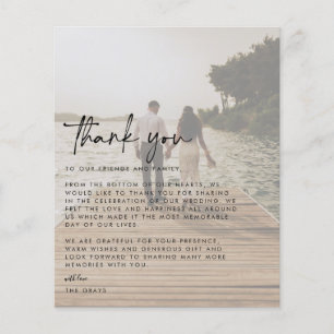 結婚の写真サンキューカード