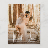 結婚の写真サンキューカード (正面)