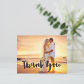 結婚の写真サンキューカード/はがき ポストカード (スタンド正面)