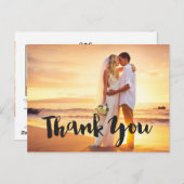結婚の写真サンキューカード/はがき ポストカード (正面/裏面)