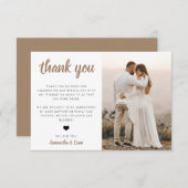 結婚の写真サンキューカード サンキューカード (正面/裏面)