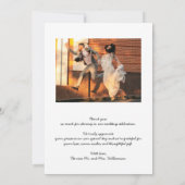 結婚の写真サンキューカード サンキューカード (裏面)