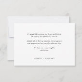 結婚の写真サンキューカード サンキューカード (裏面)