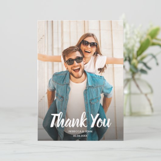 結婚の写真サンキューカード サンキューカード (スタンド正面)