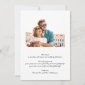 結婚の写真サンキューカード サンキューカード (裏面)