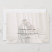 結婚の写真サンキューカード サンキューカード (裏面)