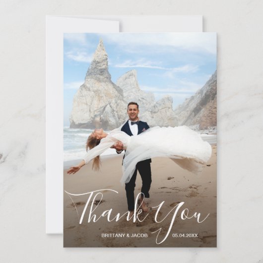 結婚の写真サンキューカード サンキューカード (正面)