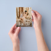 結婚の写真サンキューカード チラシ (手)