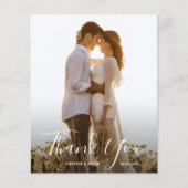 結婚の写真サンキューカード チラシ (正面)