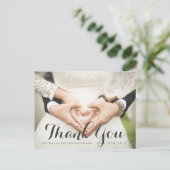 結婚の写真サンキューカード ポストカード (スタンド正面)