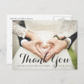 結婚の写真サンキューカード ポストカード (正面/裏面)