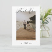 結婚の写真サンキューカード 招待状 (スタンド正面)