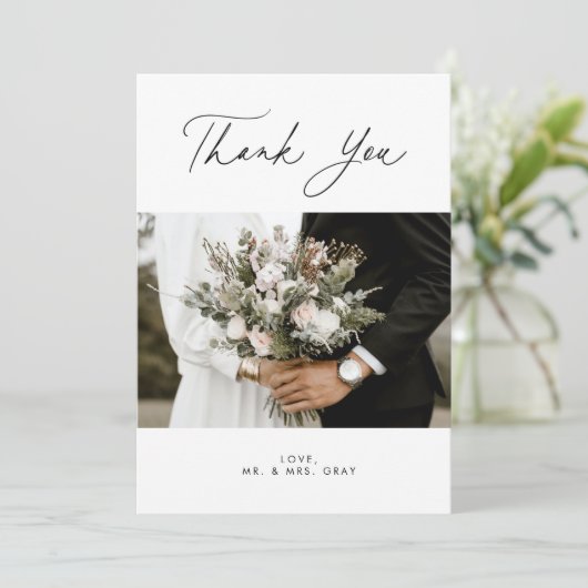 結婚の写真サンキューカード 招待状 (スタンド正面)