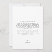 結婚の写真サンキューカード 招待状 (裏面)