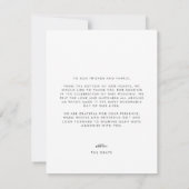 結婚の写真サンキューカード 招待状 (裏面)