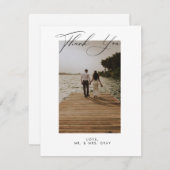 結婚の写真サンキューカード 招待状 (正面/裏面)