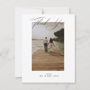 結婚の写真サンキューカード 招待状